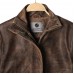 Laverapelle Women's Genuine Cow Ruboff Bomber Leather Jacket (Black, Bomber Jacket) - 2621006