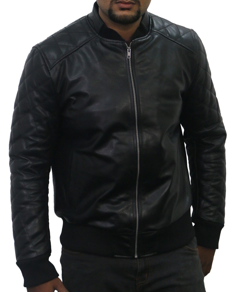 Laverapelle Men's Genuine Lambskin Leather Jacket (Bomber Jacket) - 1501015