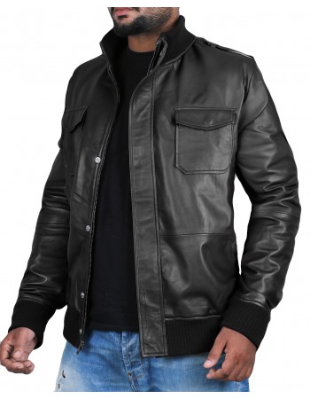 Laverapelle Men's Genuine Lambskin Leather Jacket (Bomber Jacket) - 1501019 Laverapelle Men's Genuine Lambskin Leather Jacket (Bomber Jacket) - 1501019
