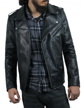 Laverapelle Men's Genuine Cowhide Leather Jacket (Double Rider Jacket) - 1501035