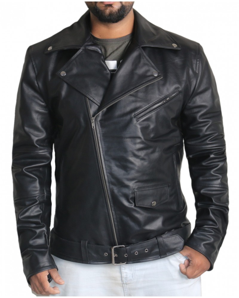 Laverapelle Men's Genuine Cowhide Leather Jacket (Double Rider Jacket) - 1501043