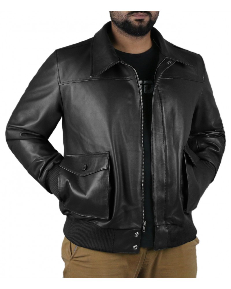 Laverapelle Men's Genuine Lambskin Leather Jacket (Flight Jacket) - 1501066 Laverapelle Men's Genuine Lambskin Leather Jacket (Flight Jacket) - 1501066