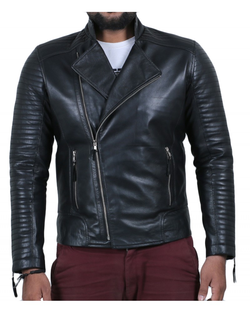 Laverapelle Men's Genuine Lambskin Leather Jacket (Fencing Jacket) - 1501118 Laverapelle Men's Genuine Lambskin Leather Jacket (Fencing Jacket) - 1501118