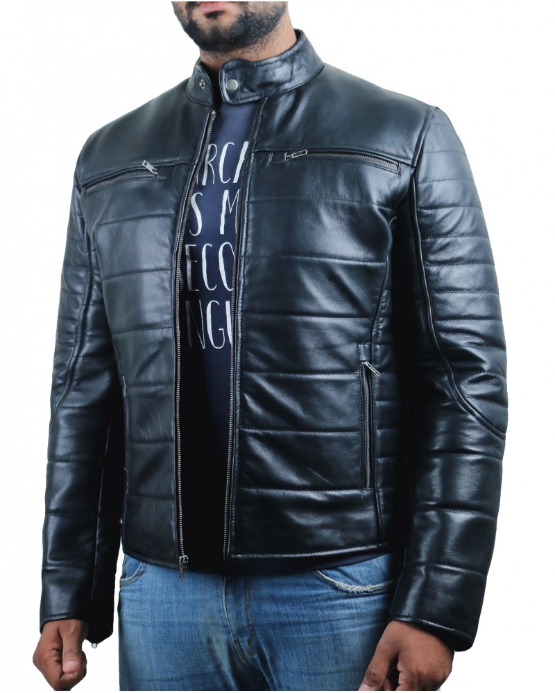 Laverapelle Men's Genuine Lambskin Leather Jacket (Racer Jacket) - 1501139 Laverapelle Men's Genuine Lambskin Leather Jacket (Racer Jacket) - 1501139