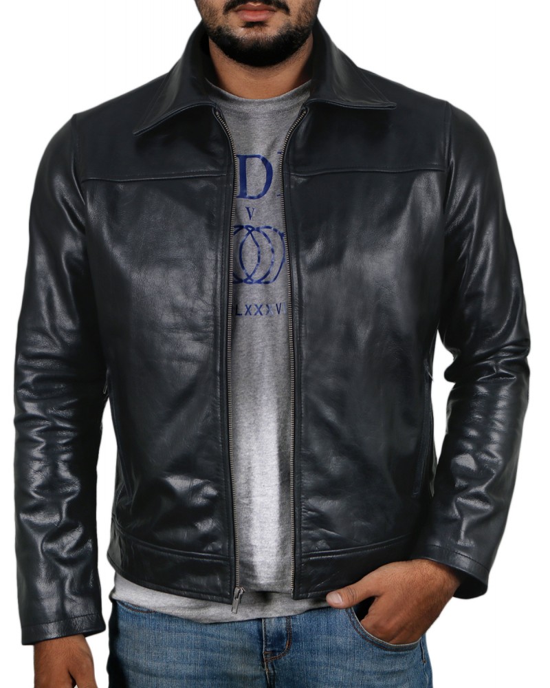 Laverapelle Men's Genuine Cowhide Leather Jacket (Classic Jacket) - 1501170