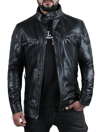 Laverapelle Men's Genuine Lambskin Leather Jacket (Classic Jacket) - 1501196 Laverapelle Men's Genuine Lambskin Leather Jacket (Classic Jacket) - 1501196