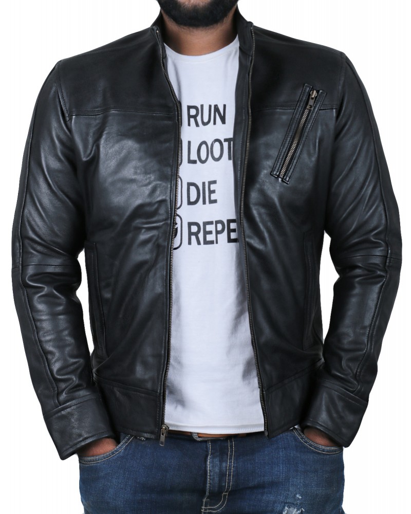 Laverapelle Men's Genuine Lambskin Leather Jacket (Classic Jacket) - 1501210