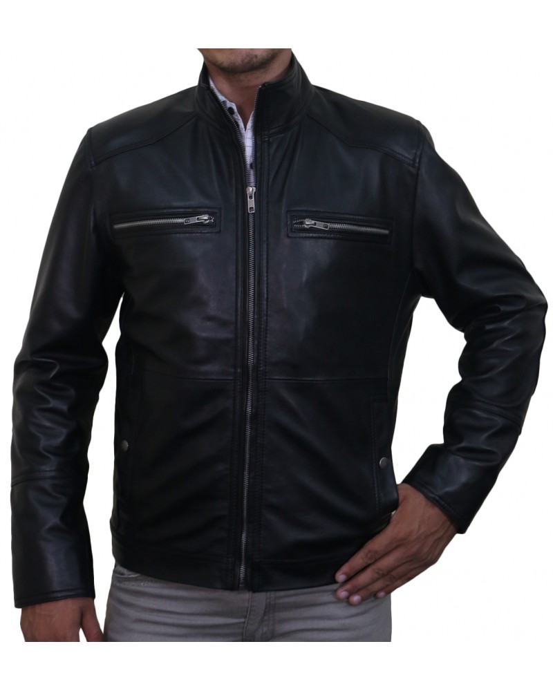 Laverapelle Men's Genuine Lambskin Leather Jacket (Classic Jacket) - 1501217