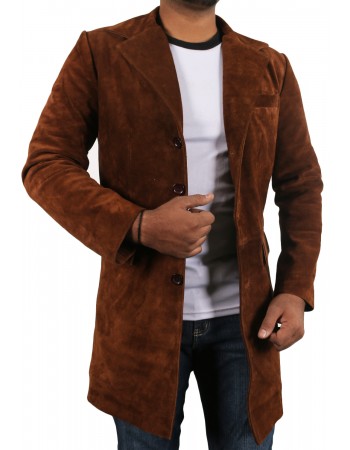 Laverapelle Men's Genuine Cow Suede Leather Coat (Over Coat) - 1502302 Laverapelle Men's Genuine Cow Suede Leather Coat (Over Coat) - 1502302