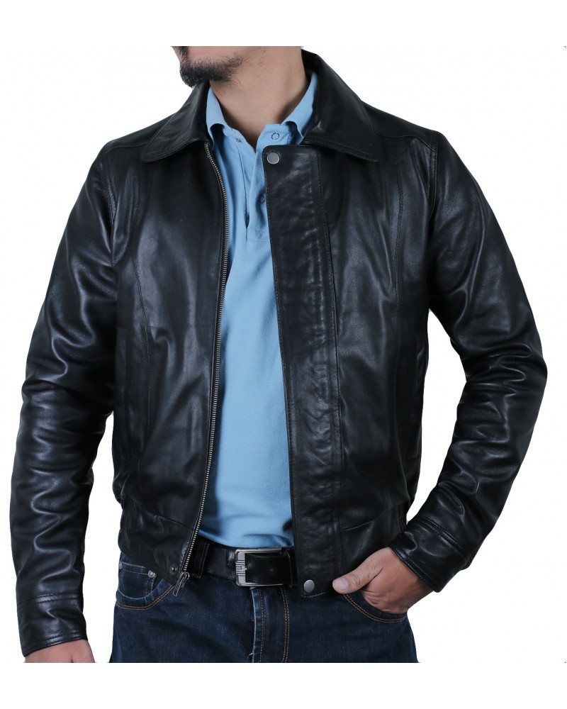 Laverapelle Men's Genuine Lambskin Leather Jacket (Aviator Jacket) - 1501305 Laverapelle Men's Genuine Lambskin Leather Jacket (Aviator Jacket) - 1501305
