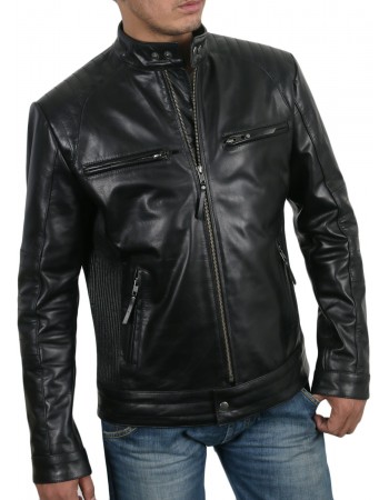 Laverapelle Men's Genuine Lambskin Leather Jacket (Fencing Jacket) - 1501309 Laverapelle Men's Genuine Lambskin Leather Jacket (Fencing Jacket) - 1501309