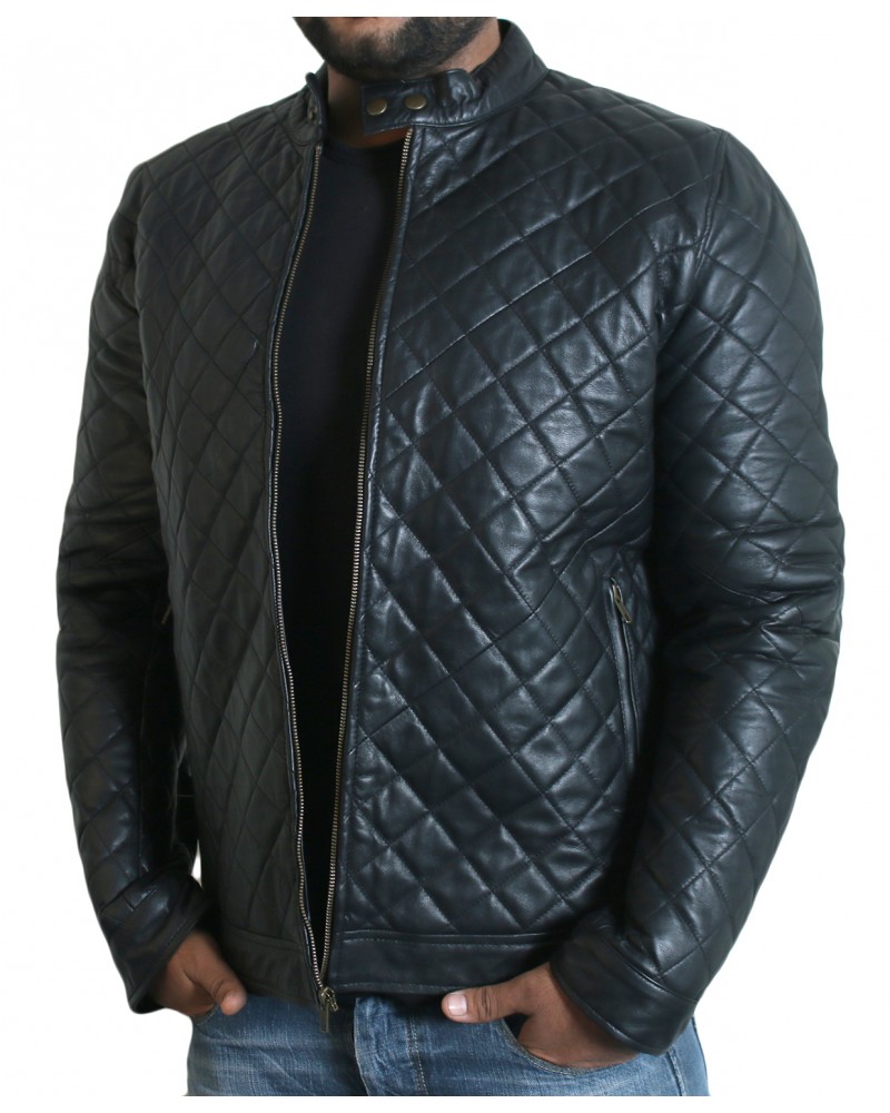 Laverapelle Men's Genuine Lambskin Leather Jacket (Fencing Jacket) - 1501324
