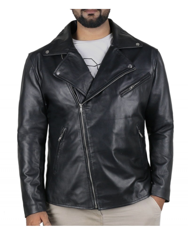 Laverapelle Men's Genuine Lambskin Leather Jacket (Rocker Jacket) - 1501325