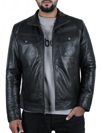 Laverapelle Men's Genuine Lambskin Leather Jacket (Regal Jacket) - 1501332