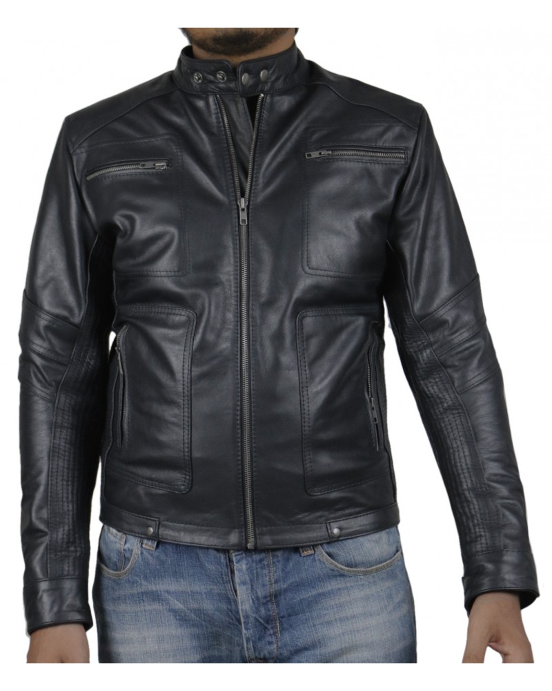 Laverapelle Men's Genuine Lambskin Leather Jacket (Fencing Jacket) - 1501339 Laverapelle Men's Genuine Lambskin Leather Jacket (Fencing Jacket) - 1501339