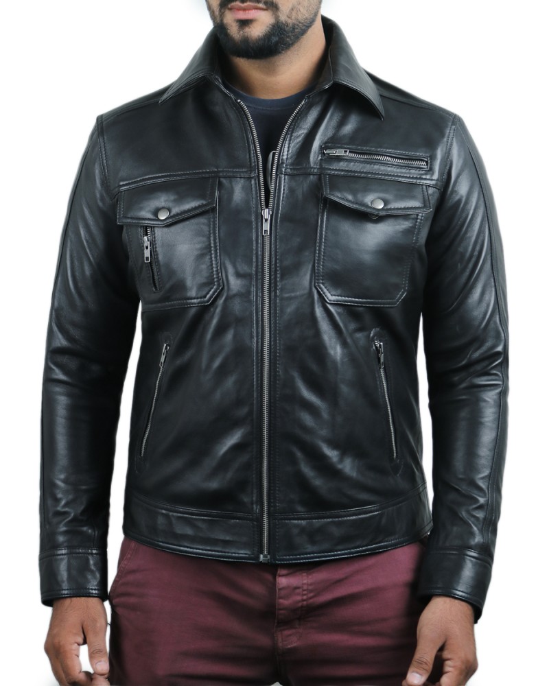 Laverapelle Men's Genuine Lambskin Leather Jacket (Regal Jacket) - 1501375