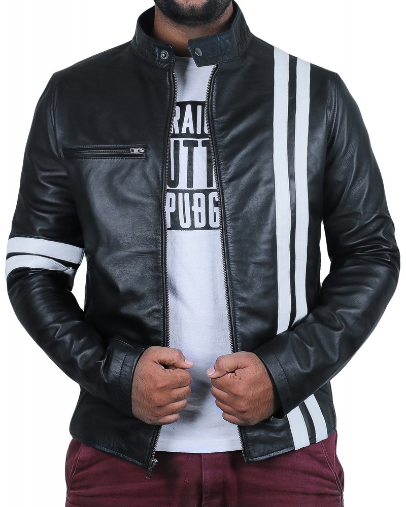 Laverapelle Men's Genuine Lambskin Leather Jacket (Racer Jacket) - 1501384