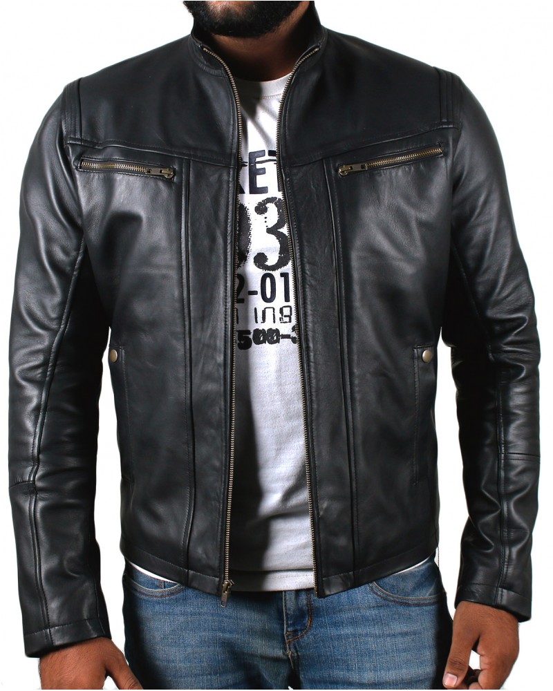 Laverapelle Men's Genuine Lambskin Leather Jacket (Racer Jacket) - 1501489 Laverapelle Men's Genuine Lambskin Leather Jacket (Racer Jacket) - 1501489
