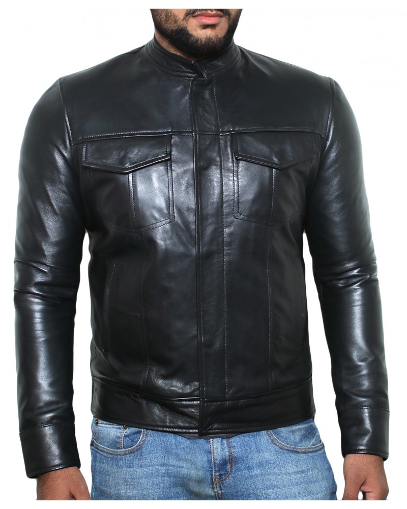Laverapelle Men's Genuine Lambskin Leather Jacket (Regal Jacket) - 1501494