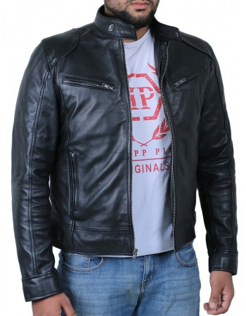 Laverapelle Men's Sword Black Genuine Lambskin Leather Biker Jacket (Racer Jacket) - 1501533 Laverapelle Men's Sword Black Genuine Lambskin Leather Biker Jacket (Racer Jacket) - 1501533