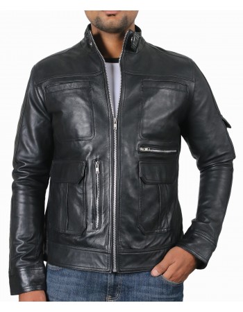 Laverapelle Men's Genuine Cowhide Leather Jacket (Officer Jacket) - 1501593 Laverapelle Men's Genuine Cowhide Leather Jacket (Officer Jacket) - 1501593