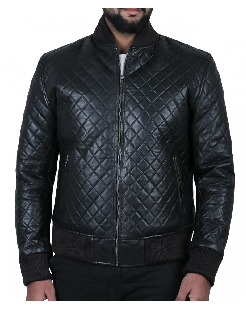 Laverapelle Men's Genuine Lambskin Leather Jacket (Bomber Jacket) - 1501597
