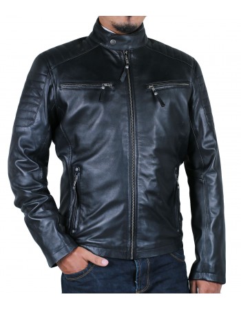 Laverapelle Men's Genuine Lambskin Leather Jacket (Racer Jacket) - 1501613 Laverapelle Men's Genuine Lambskin Leather Jacket (Racer Jacket) - 1501613