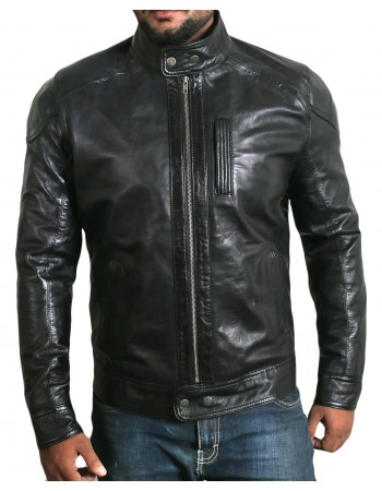 Laverapelle Men's Genuine Lambskin Leather Jacket (Racer Jacket) - 1501618 Laverapelle Men's Genuine Lambskin Leather Jacket (Racer Jacket) - 1501618