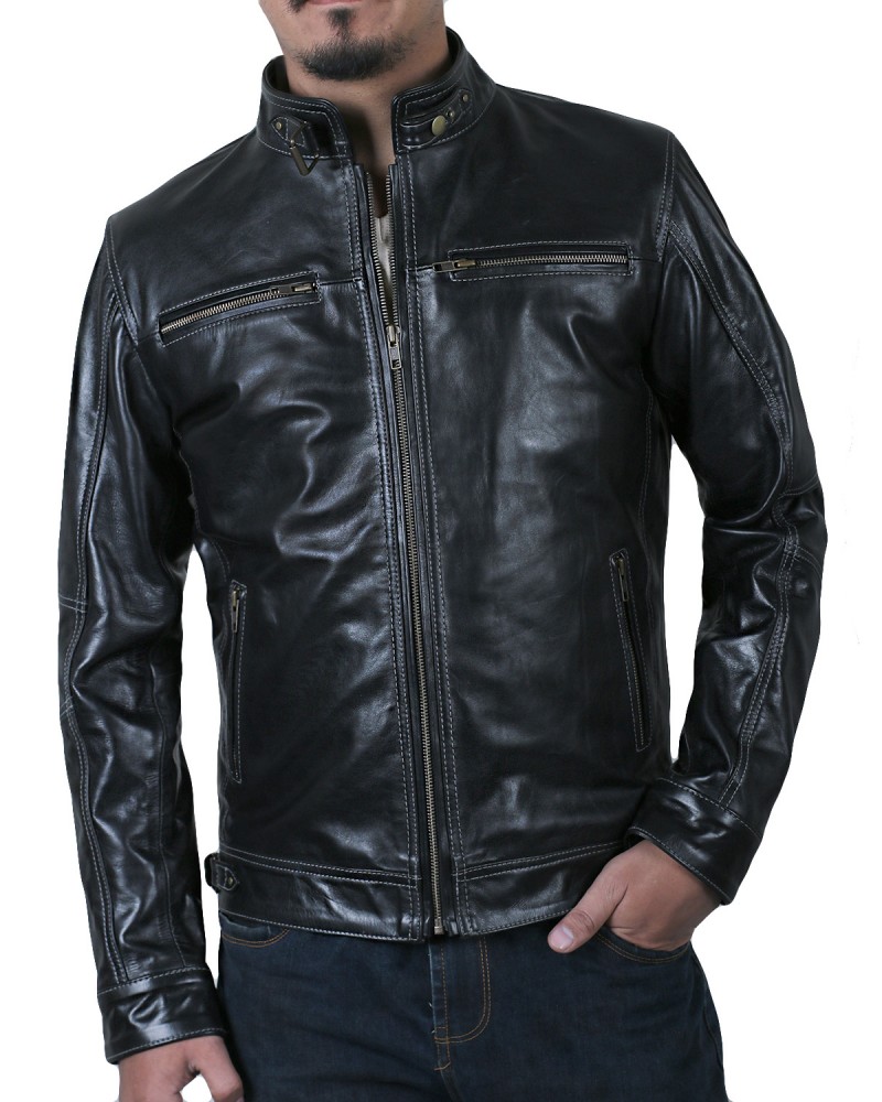 Laverapelle Men's Genuine Cowhide Leather Jacket (Racer Jacket) - 1501631 Laverapelle Men's Genuine Cowhide Leather Jacket (Racer Jacket) - 1501631