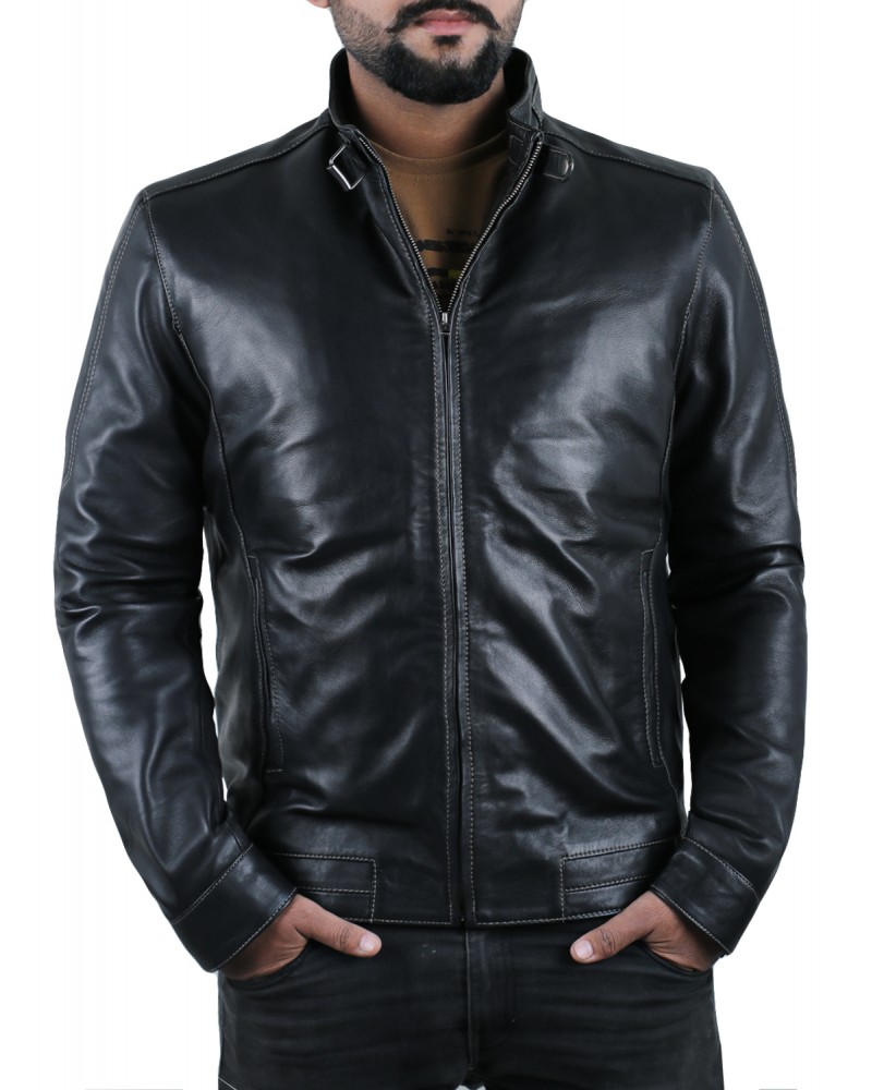 Laverapelle Men's Genuine Lambskin Leather Jacket (Classic Jacket) - 1501637