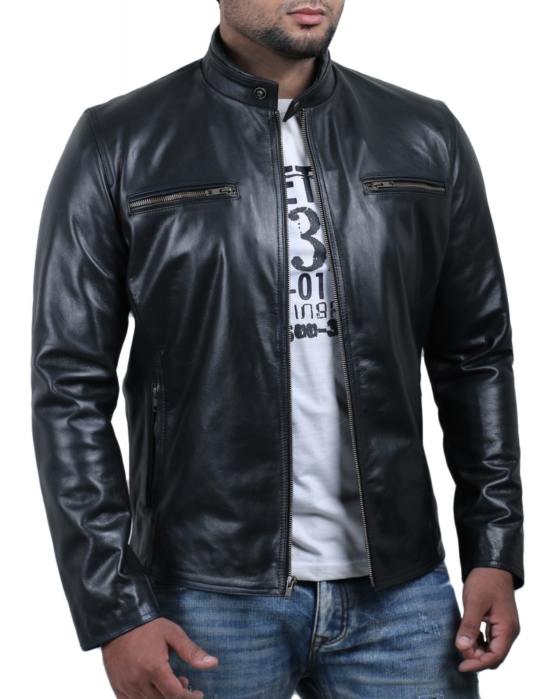 Laverapelle Men's Genuine Cowhide Leather Jacket (Racer Jacket) - 1501638 Laverapelle Men's Genuine Cowhide Leather Jacket (Racer Jacket) - 1501638
