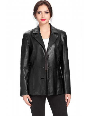 Laverapelle Women's Genuine Lambskin Leather Coat (Blazer Coat) - 1522656 Laverapelle Women's Genuine Lambskin Leather Coat (Blazer Coat) - 1522656