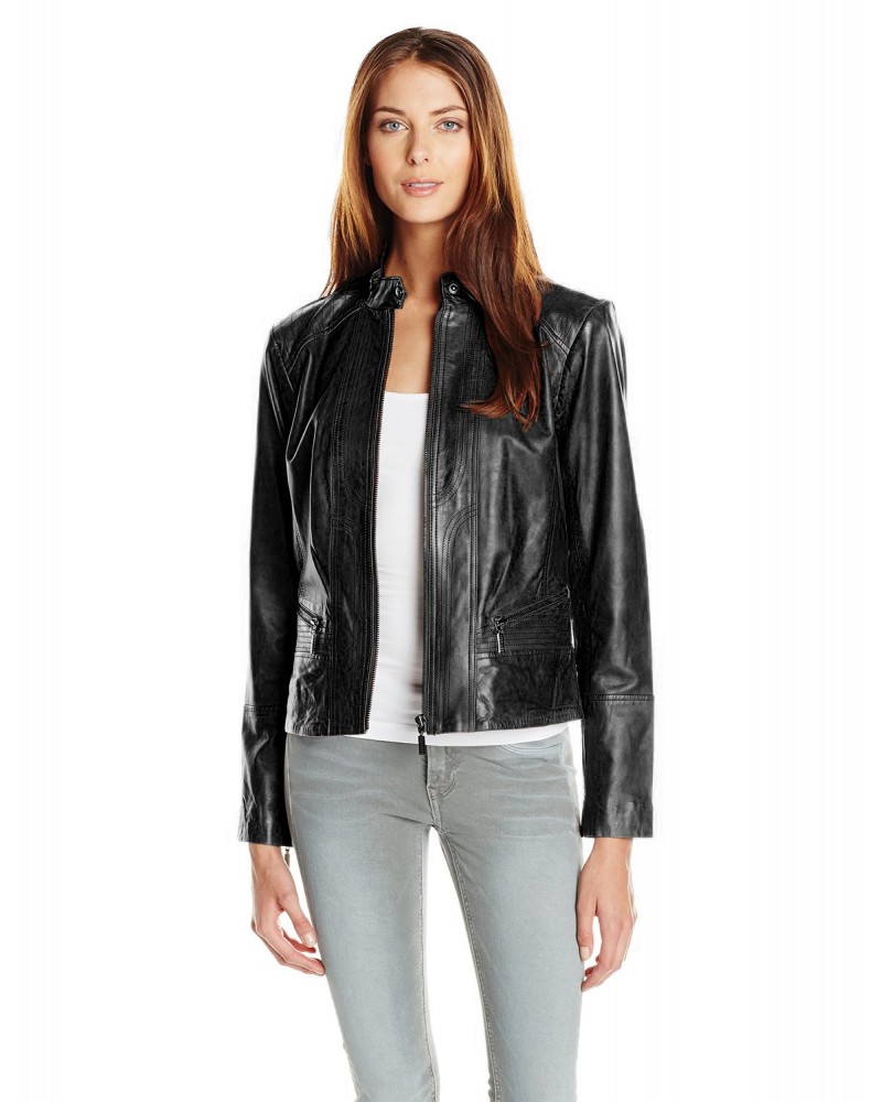Laverapelle Women's Genuine Lambskin Leather Jacket (Racer Jacket) - 1521663 Laverapelle Women's Genuine Lambskin Leather Jacket (Racer Jacket) - 1521663