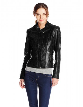 Laverapelle Women's Genuine Lambskin Leather Jacket (Racer Jacket) - 1521664 Laverapelle Women's Genuine Lambskin Leather Jacket (Racer Jacket) - 1521664