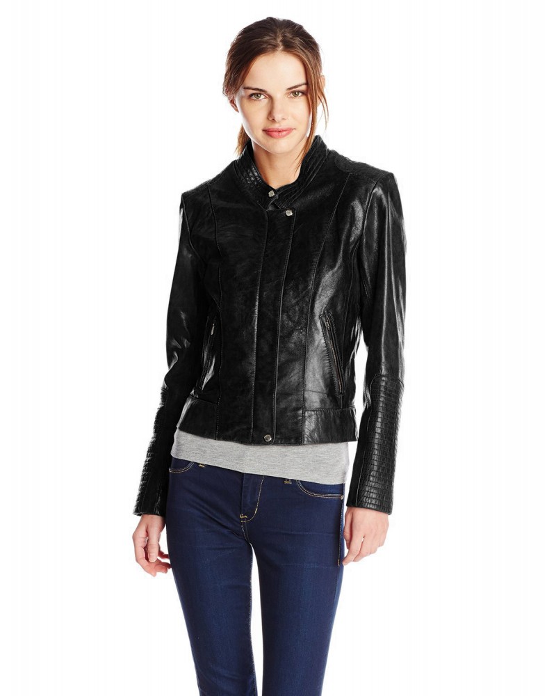 Laverapelle Women's Genuine Lambskin Leather Jacket (Racer Jacket) - 1521664 Laverapelle Women's Genuine Lambskin Leather Jacket (Racer Jacket) - 1521664