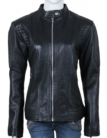 Laverapelle Women's Genuine Lambskin Leather Jacket (Fencing Jacket) - 1521667