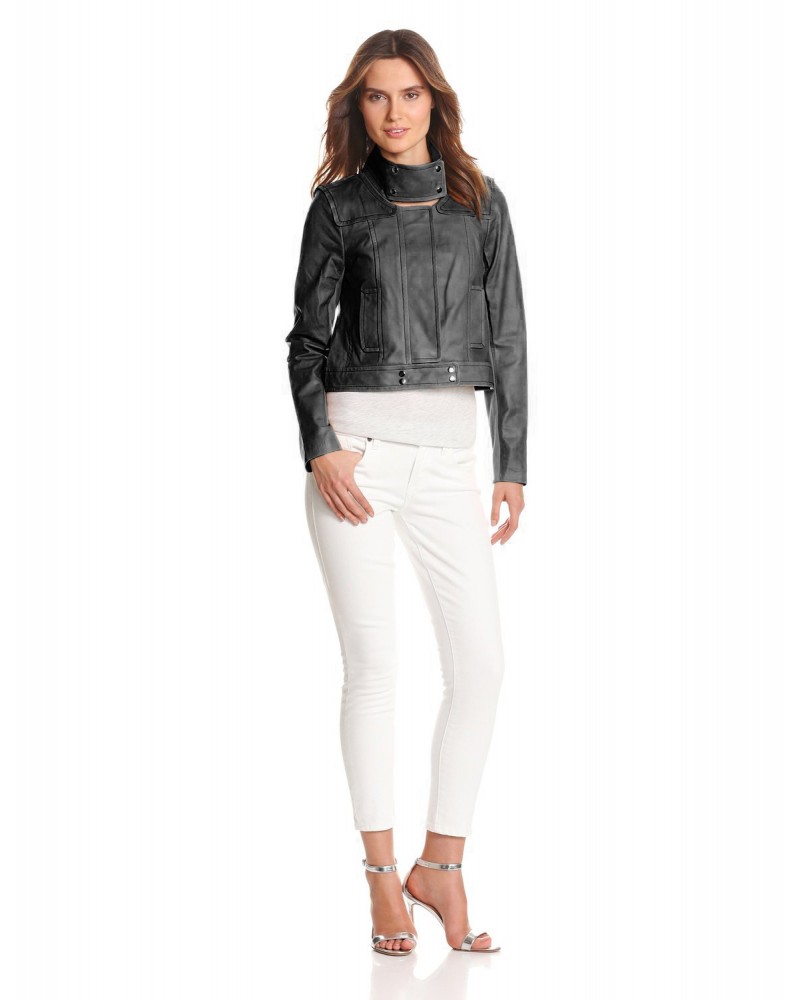Laverapelle Women's Genuine Lambskin Leather Jacket (Racer Jacket) - 1521678