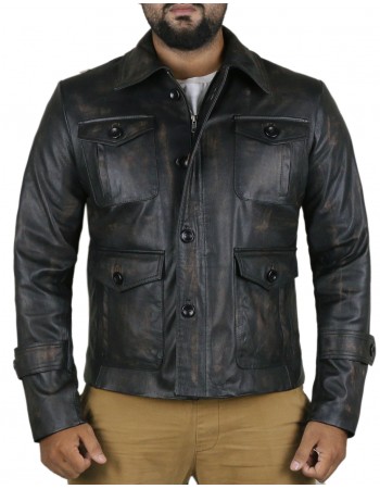 Laverapelle Men's Distressed Supernatural Season 7 Leather Jacket (Field Jacket) - 1501767 Laverapelle Men's Distressed Supernatural Season 7 Leather Jacket (Field Jacket) - 1501767