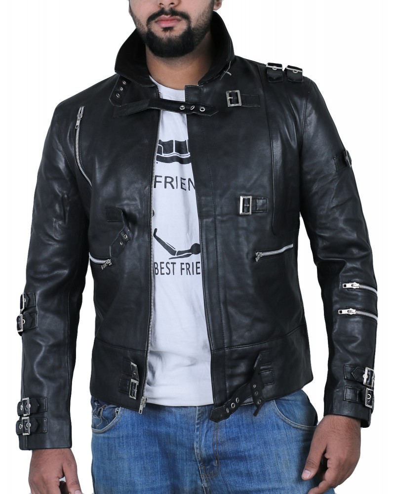 Laverapelle Men's Michael Jackson 'BAD' Stylish Music Leather Jacket (Fencing Jacket) - 1501768 Laverapelle Men's Michael Jackson 'BAD' Stylish Music Leather Jacket (Fencing Jacket) - 1501768