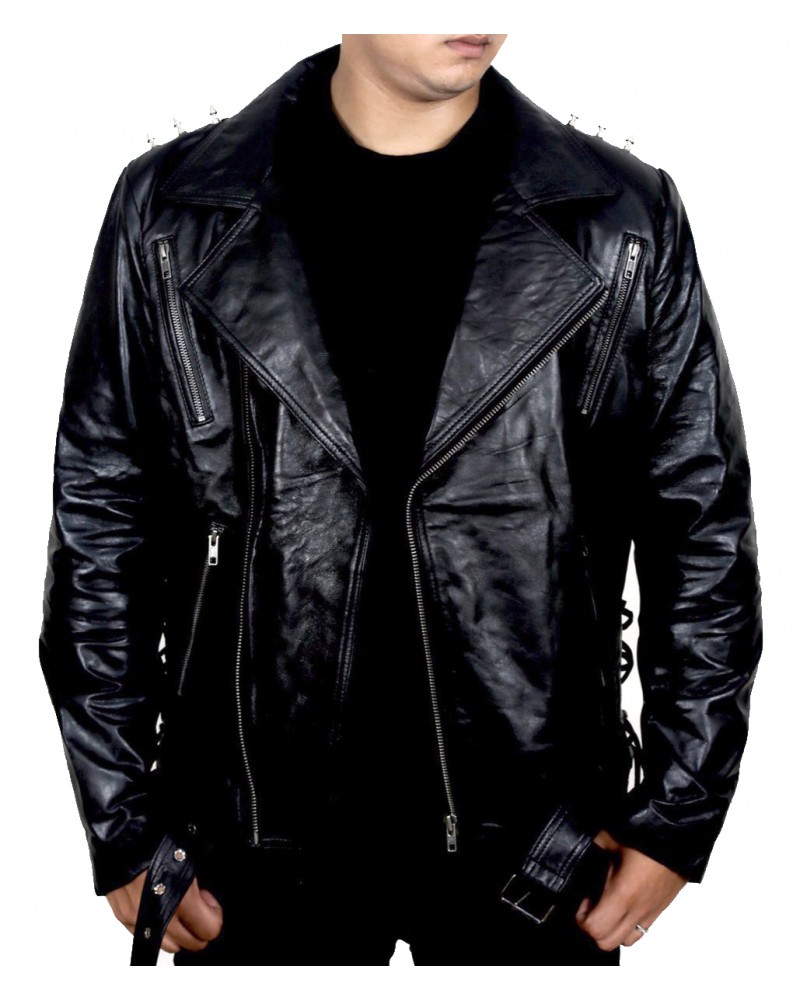 Laverapelle Men's Ghost Rider Motorcycle Cruise Real Cow Leather Jacket (Double Rider Jacket) - 1501778 Laverapelle Men's Ghost Rider Motorcycle Cruise Real Cow Leather Jacket (Double Rider Jacket) - 1501778