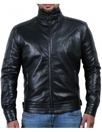 Laverapelle Men's Bourne Legacy Jeremy Renner Sheep Leather Jacket (Racer Jacket) - 1501798 Laverapelle Men's Bourne Legacy Jeremy Renner Sheep Leather Jacket (Racer Jacket) - 1501798