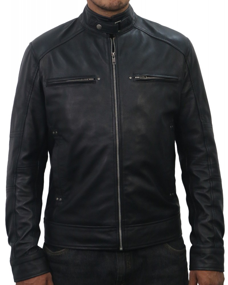 Laverapelle Men's Genuine Lambskin Leather Jacket (Racer Jacket) - 1501812 Laverapelle Men's Genuine Lambskin Leather Jacket (Racer Jacket) - 1501812
