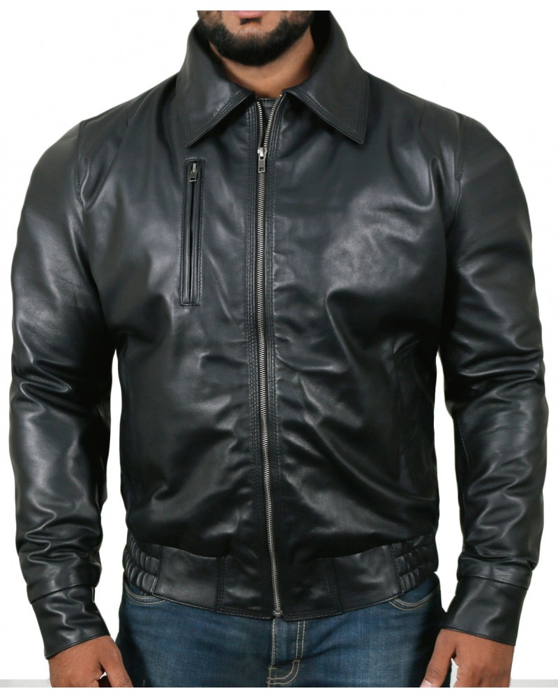 Laverapelle Men's Genuine Lambskin Leather Jacket (Bomber Jacket) - 1501819 Laverapelle Men's Genuine Lambskin Leather Jacket (Bomber Jacket) - 1501819