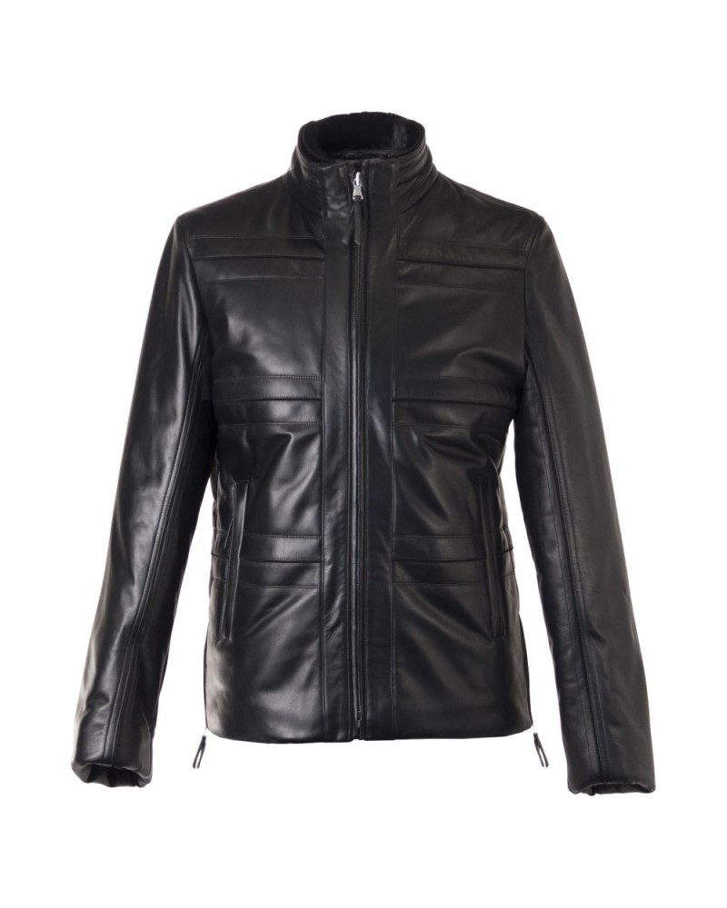 Laverapelle Men's Genuine Lambskin Leather Jacket (Field Jacket) - 1501822