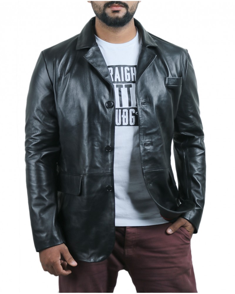 Laverapelle Men's Genuine Lambskin Leather Jacket (Blazer Jacket) - 1501831