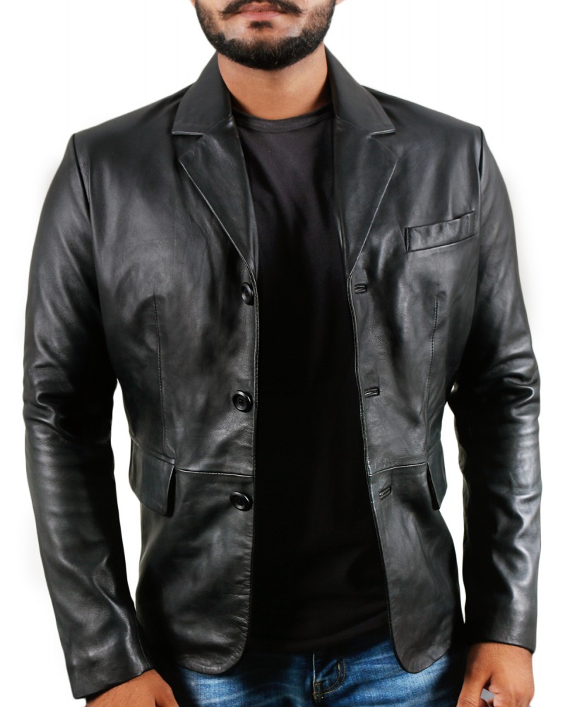 Laverapelle Men's Genuine Lambskin Leather Jacket (Blazer Jacket) - 1501837