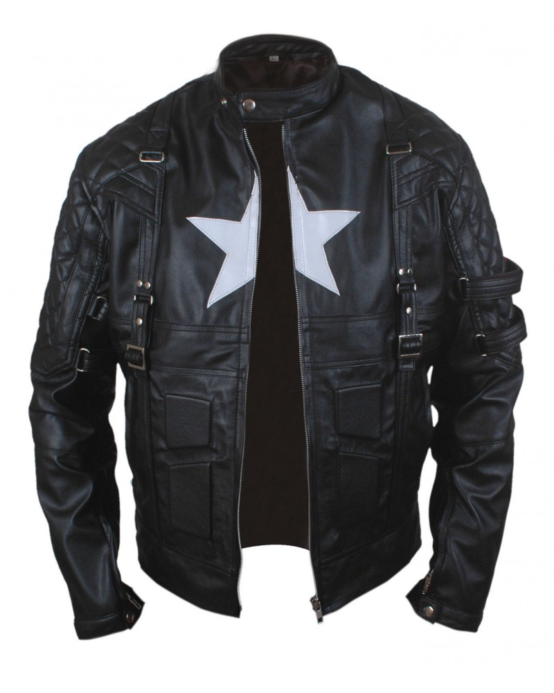 Laverapelle Men's Chris Evans Captain America Leather Jacket (Fencing Jacket) - 1501772 Laverapelle Men's Chris Evans Captain America Leather Jacket (Fencing Jacket) - 1501772
