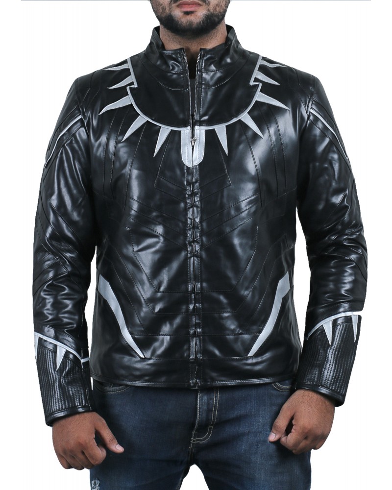 Laverapelle Men's Avengers Infinity War Black Panther Synthetic Leather Jacket - 1701014