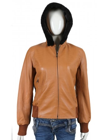 Laverapelle Women's Genuine Lambskin Leather Jacket (Hooded) - 1721033 Laverapelle Women's Genuine Lambskin Leather Jacket (Hooded) - 1721033