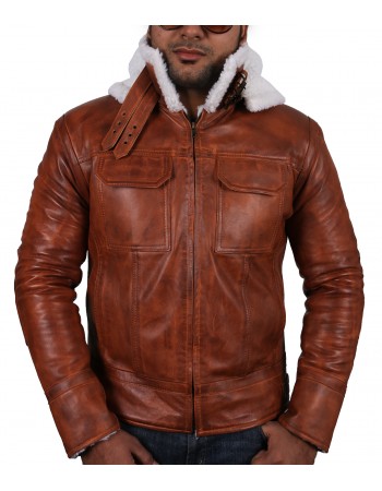 Laverapelle Men's Genuine Lambskin Leather Jacket (Hooded) - 1701052